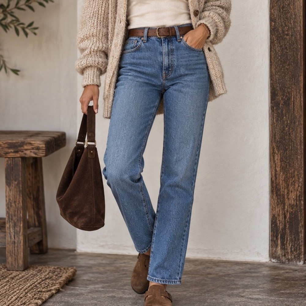 Madewell The Perfect Vintage Straight Jeans Women's 26 High Rise Medium Wash